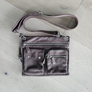 Fossil Leather Crossbody - Brown